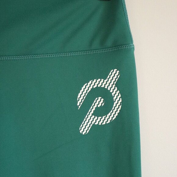 Peloton Women's L Green Scalloped Hem Limited Ed. Mid-Rise Leggings Yoga Pants - Picture 5 of 10